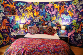 The Tower of Alebrijes in San Angel Inn
